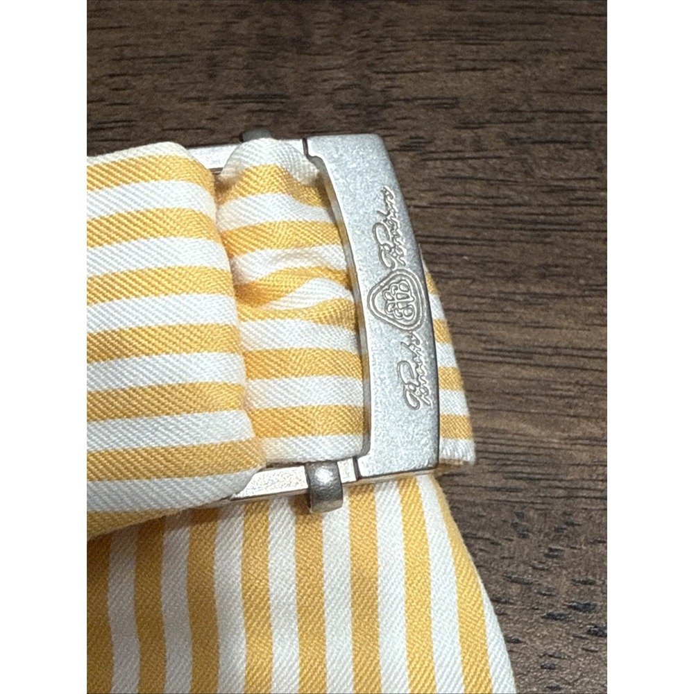 BROOKS BROTHERS‎ A Line Wrap Skirt Womens Orange Striped Lined Woven In  Italy 4 - Picture 3 of 9